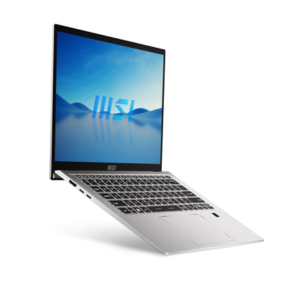 MSI Prestige 14 Evo B13M-244UK Intel® Core™ i5 i5-13500H Laptop 35.6 cm (14") Full HD+ 16 GB LPDDR5-SDRAM 512 GB SSD Wi-Fi 6E (802.11ax) Windows 11 Home Silver