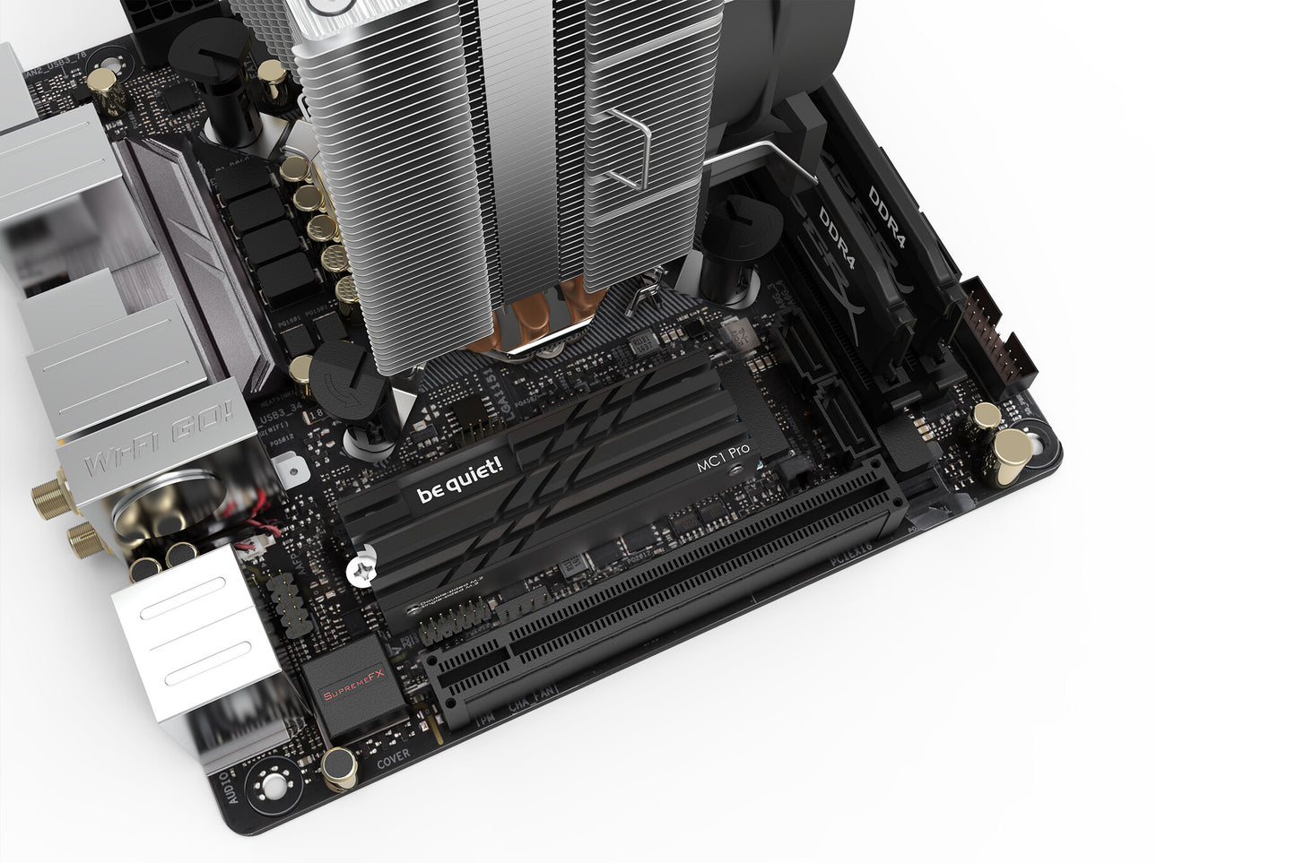 be quiet! MC1 PRO Solid-state drive Heatsink/Radiator Black 1 pc(s)