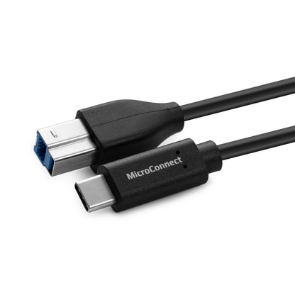 Microconnect USB3.1CB2 USB cable USB 3.2 Gen 1 (3.1 Gen 1) 1.8 m USB C USB B Black