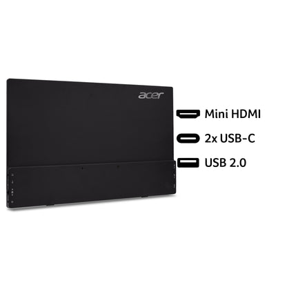 Acer PM161QT portable monitor - 15.6", Full HD (1920x1080), IPS, 60Hz, 6ms, AdaptiveSync, black
