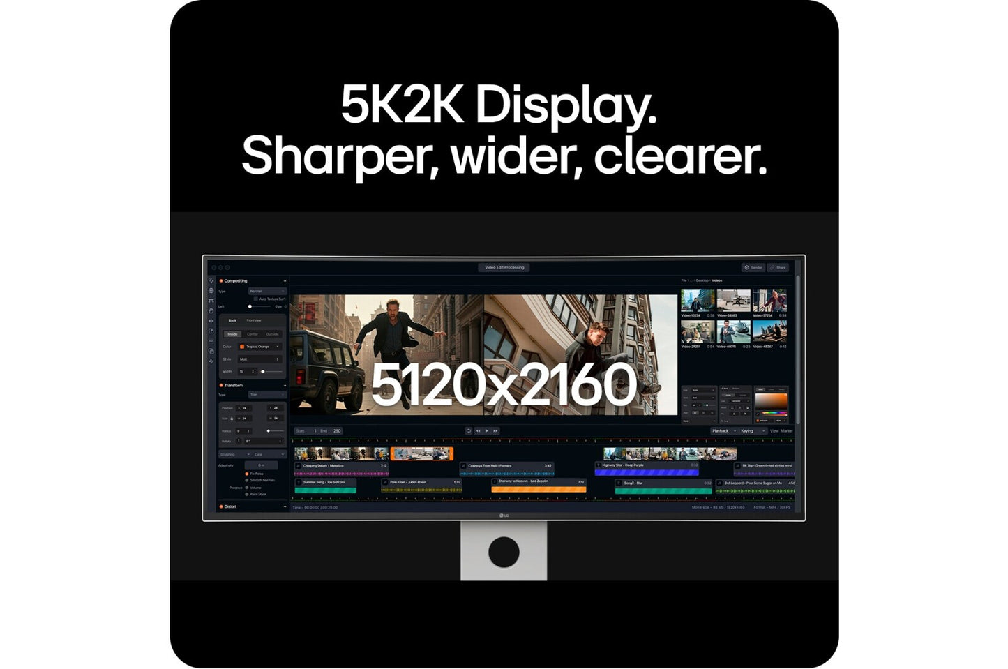 LG 40U990A-W computer monitor 100.8 cm (39.7") 5120 x 2160 pixels WUHD LCD Black