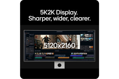 LG 40U990A-W computer monitor 100.8 cm (39.7") 5120 x 2160 pixels WUHD LCD Black