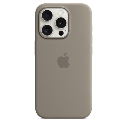 Apple iPhone 15 Pro Silicone Case with MagSafe - Clay