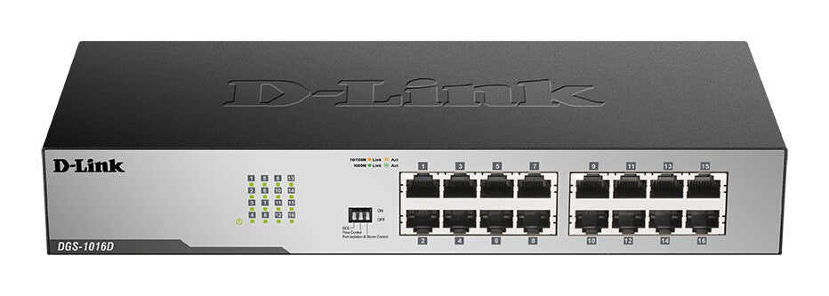 D-Link 16-Port Gigabit Unmanaged Desktop Switch