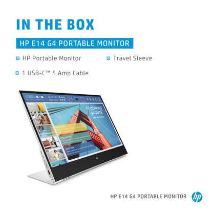HP E-Series E14 G4 Portable Monitor