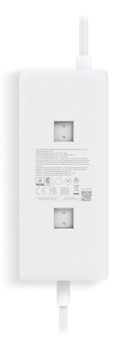 Ubiquiti UACC-POE+-USBC-EU PoE adapter 10 Gigabit Ethernet 48 V