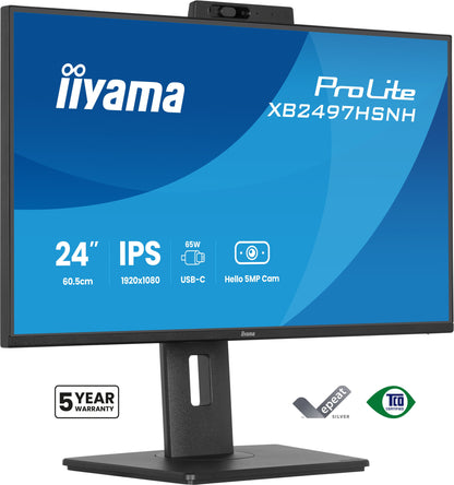 iiyama ProLite XB2497HSNH-B1 computer monitor 60.5 cm (23.8") 1920 x 1080 pixels Full HD LED Black
