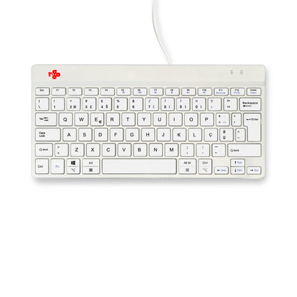 R-Go Tools Ergonomic keyboard R-Go Compact Break, compact keyboard with break software, QWERTY (PT), wired, white