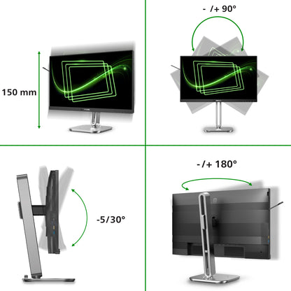 Philips 5000 series 24B2G5301/00 computer monitor 60.5 cm (23.8") 1920 x 1080 pixels Full HD LCD Black
