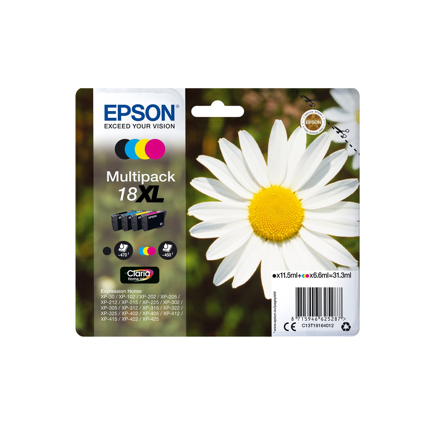 Epson Daisy 18XL Claria Home Single Magenta Ink