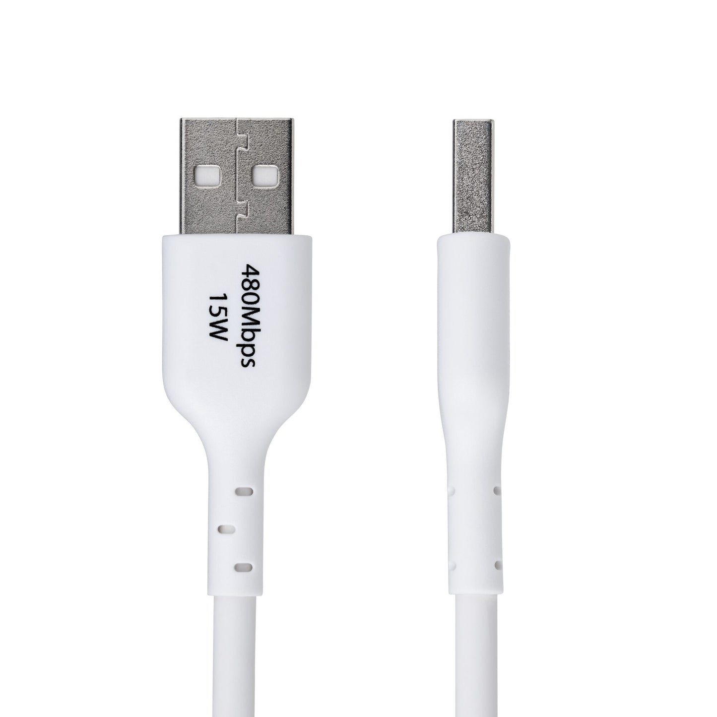 StarTech.com 3m (9.8ft) USB-A to USB-C Charging Cable, Charge & Sync, 3A, USB 2.0, TPE Jacket - White USB Charging Cord