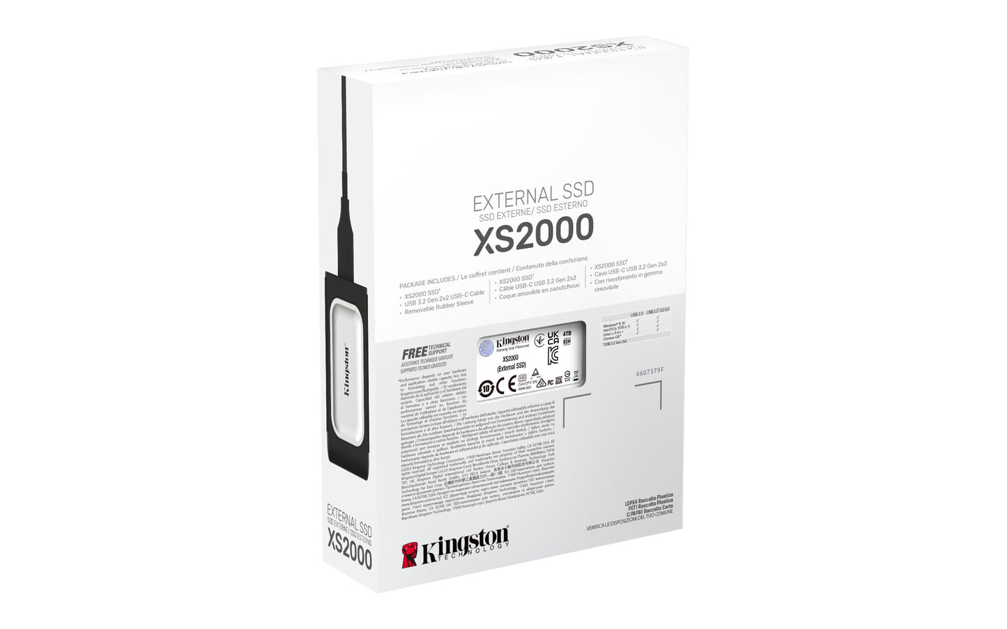Kingston Technology 4000G PORTABLE SSD XS2000