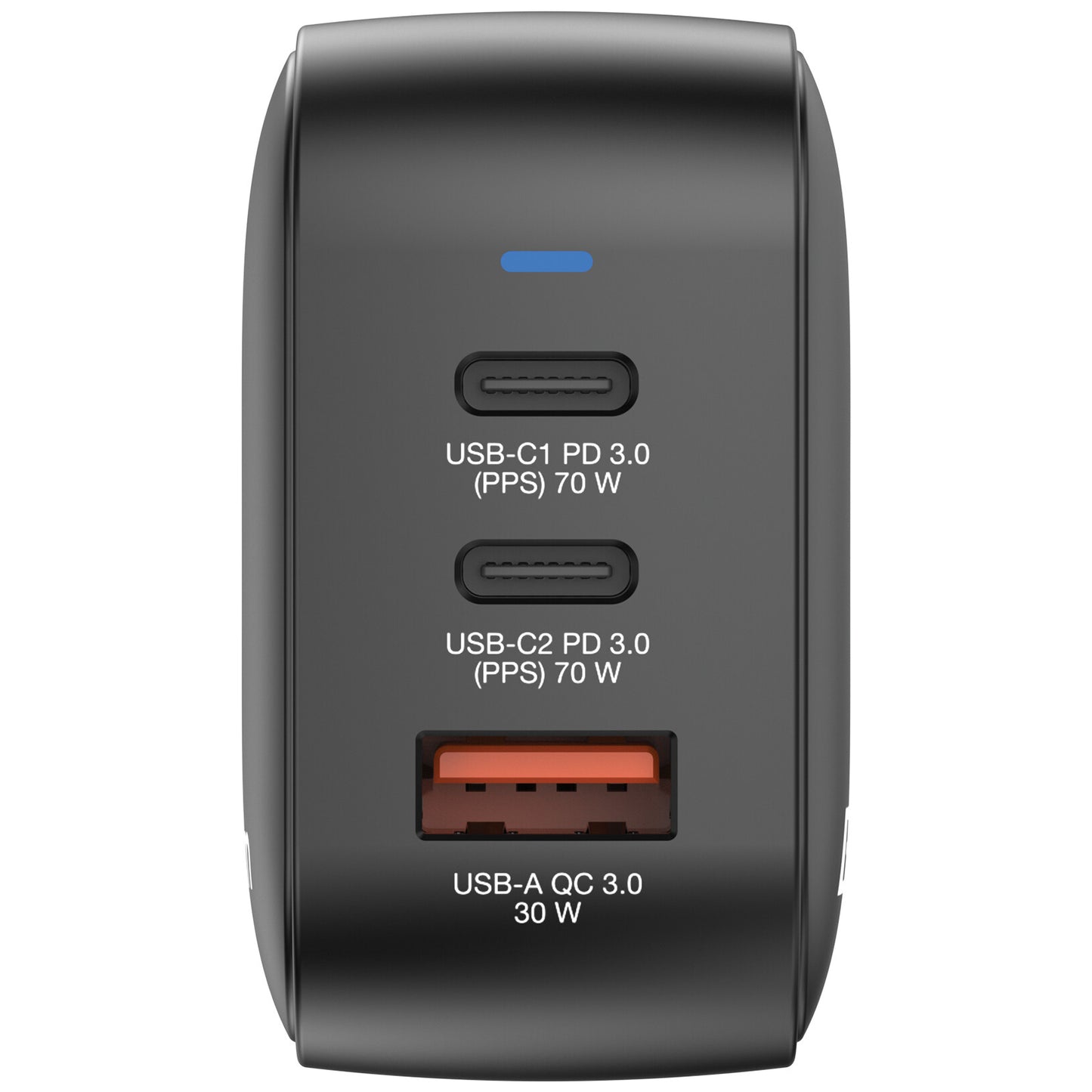 Verbatim Mini GaN Charger 70W 3 Port US plug with EU and UK adaptors