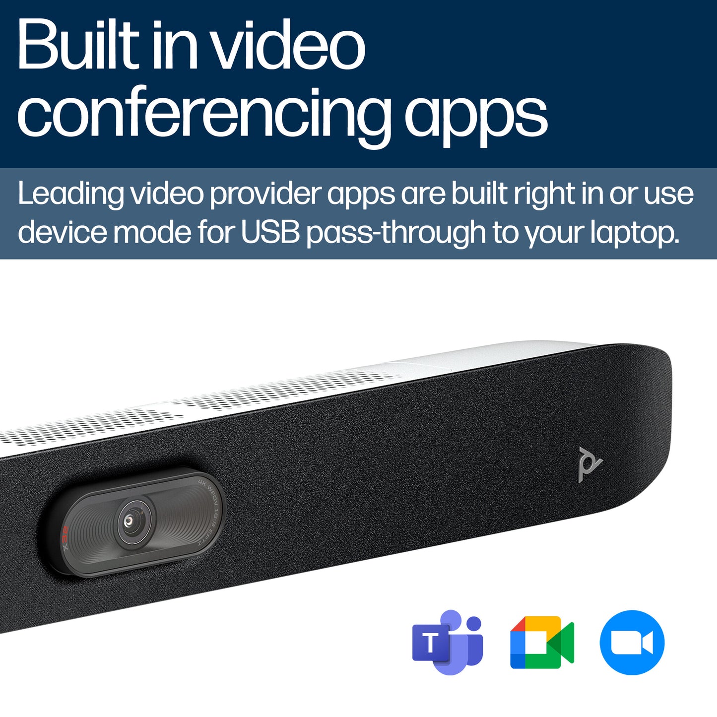 HP Poly Studio X32 All-In-One Video Bar No Power Supply