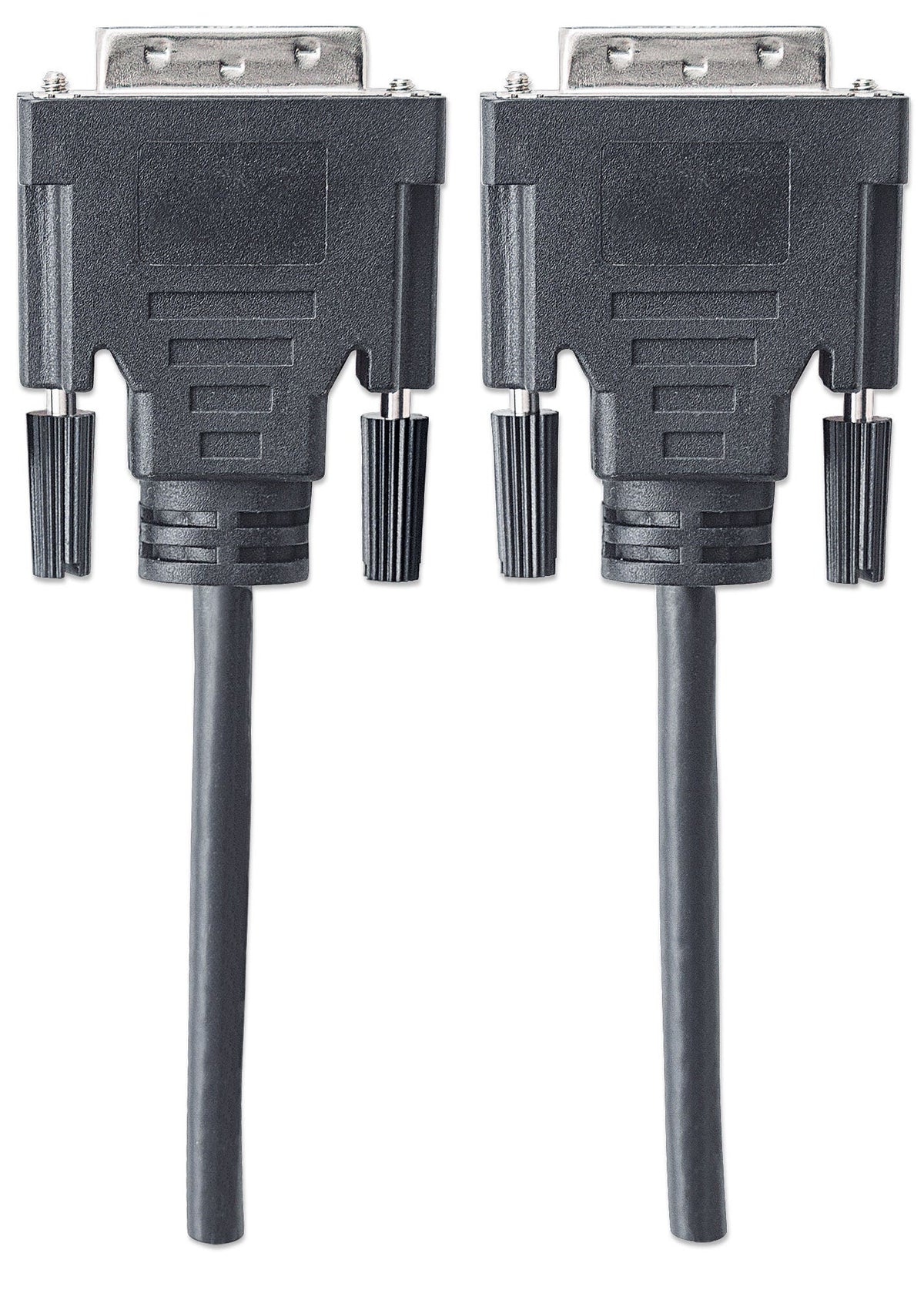 Manhattan DVI-D Dual-Link Video Cable, 3m, Male to Male, Fully Shielded, Black, Lifetime Warranty, Equivalent to DVIDDMM3M
