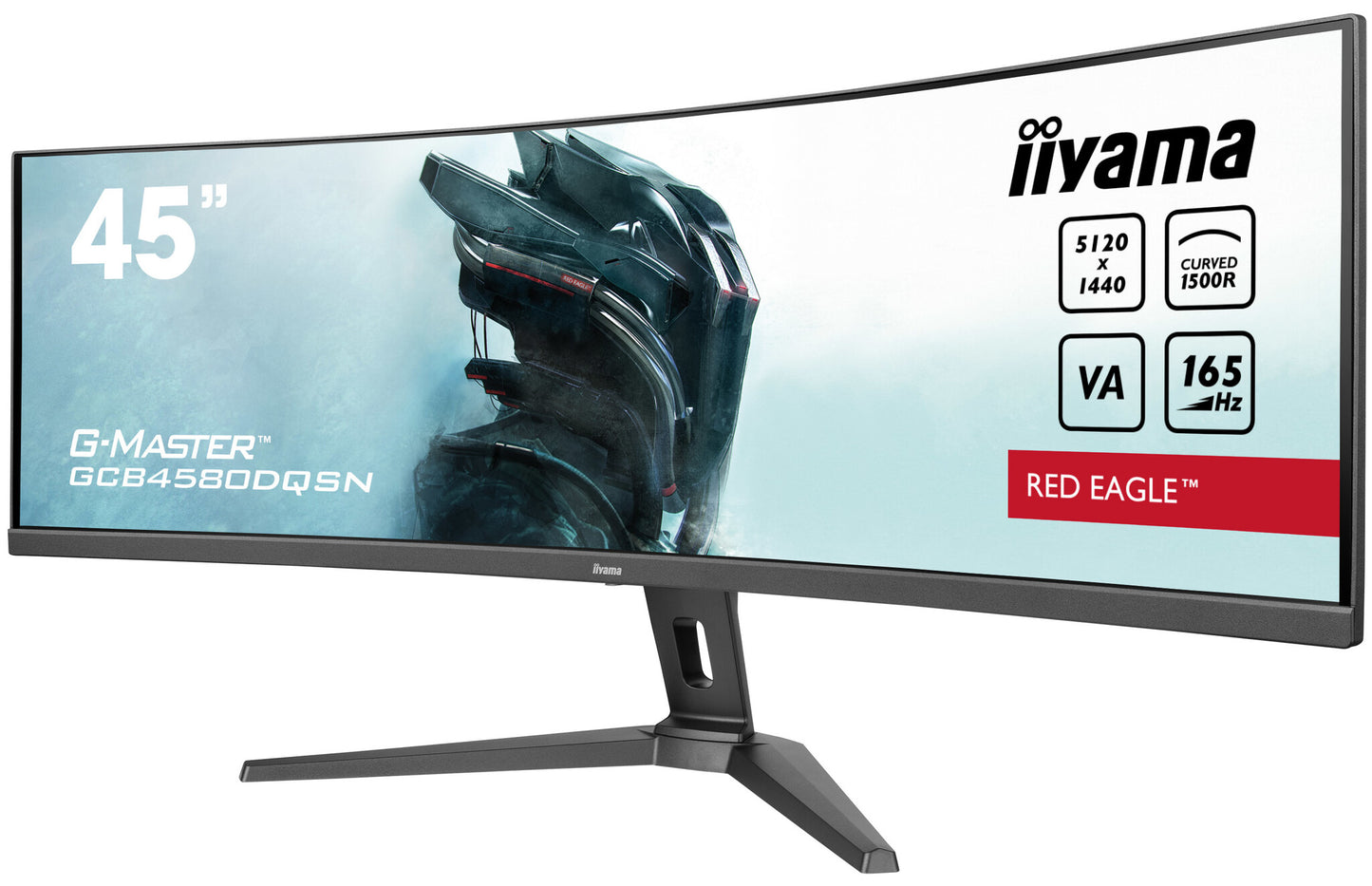iiyama G-MASTER RED EAGLE CURVED computer monitor 113 cm (44.5") 5120 x 1440 pixels Dual QHD LED Black