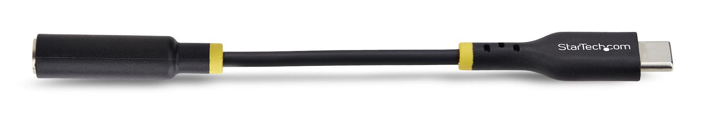 StarTech.com 5in (12.7cm) USB-C to 3.5mm TRRS Headphone/Headset Jack Audio Adapter, USB Type-C Aux Dongle, 32-bit DAC, Supports USB-C/Thunderbolt, Laptop/Phone/Tablet