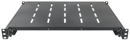 Intellinet 19" Sliding Shelf, 1U, For 600 to 800mm Depth Cabinets & Racks, shelf depth 350mm, Max weight 35kg, Black