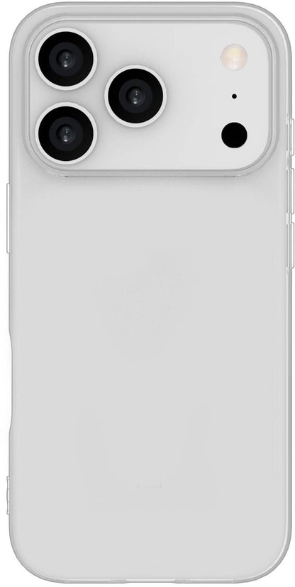eSTUFF INFINITE (GRS) VIENNA iPhone 18 Pro/17 Pro Clear Cover. Material: 100% recycled TPU mobile phone case Transparent