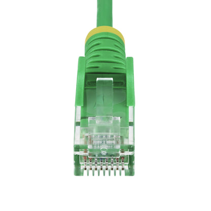 StarTech.com 1m Green Slim CAT6 Ethernet Cable, Snagless, 100W PoE, UTP, LSZH, 28AWG Pure Bare Copper Wire, Slim RJ45 Network Patch Cord w/Strain Reliefs, Individually Tested