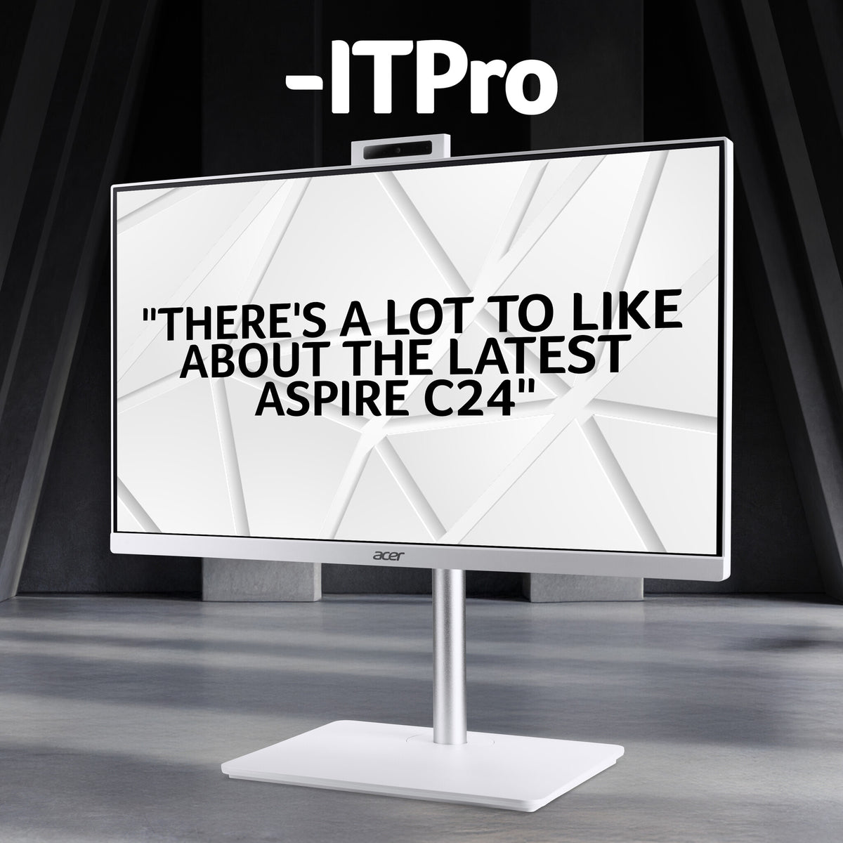 Acer Aspire Intel Core 5 16GB 512GB SSD 23.8" Full HD Windows 11 Home White All-in-One Desktop