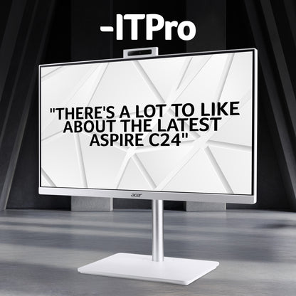 Acer Aspire Intel Core 5 16GB 512GB SSD 23.8" Full HD Windows 11 Home White All-in-One Desktop