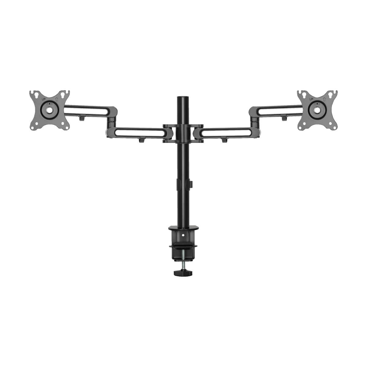 Tripp Lite DDR1327SDFC-1 Dual-Monitor Flex-Arm Desktop Clamp for 13” to 27” Displays