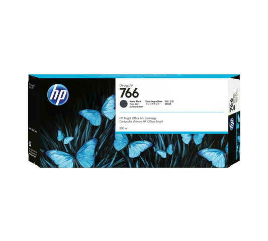 HP 766 300-ml Matte Black DesignJet Ink Cartridge