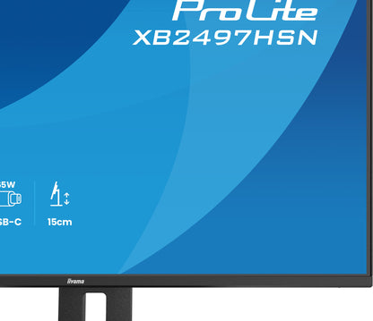 iiyama ProLite XB2497HSN-B1 computer monitor 60.5 cm (23.8") 1920 x 1080 pixels Full HD LED Black