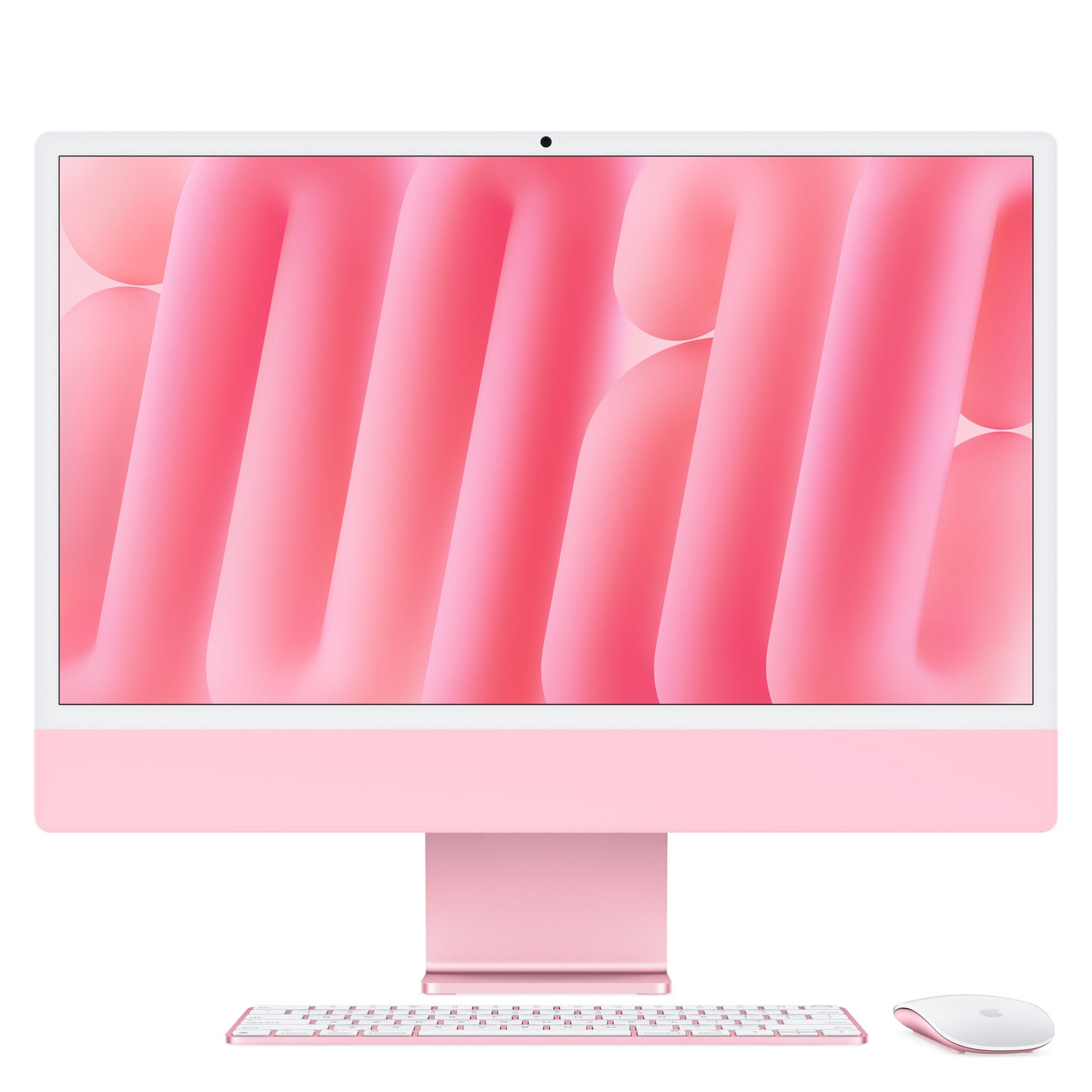 Apple iMac 24-inch with Retina 4.5K display: M4 chip with 10‑core CPU and 10‑core GPU, 16GB, 256GB SSD - Pink