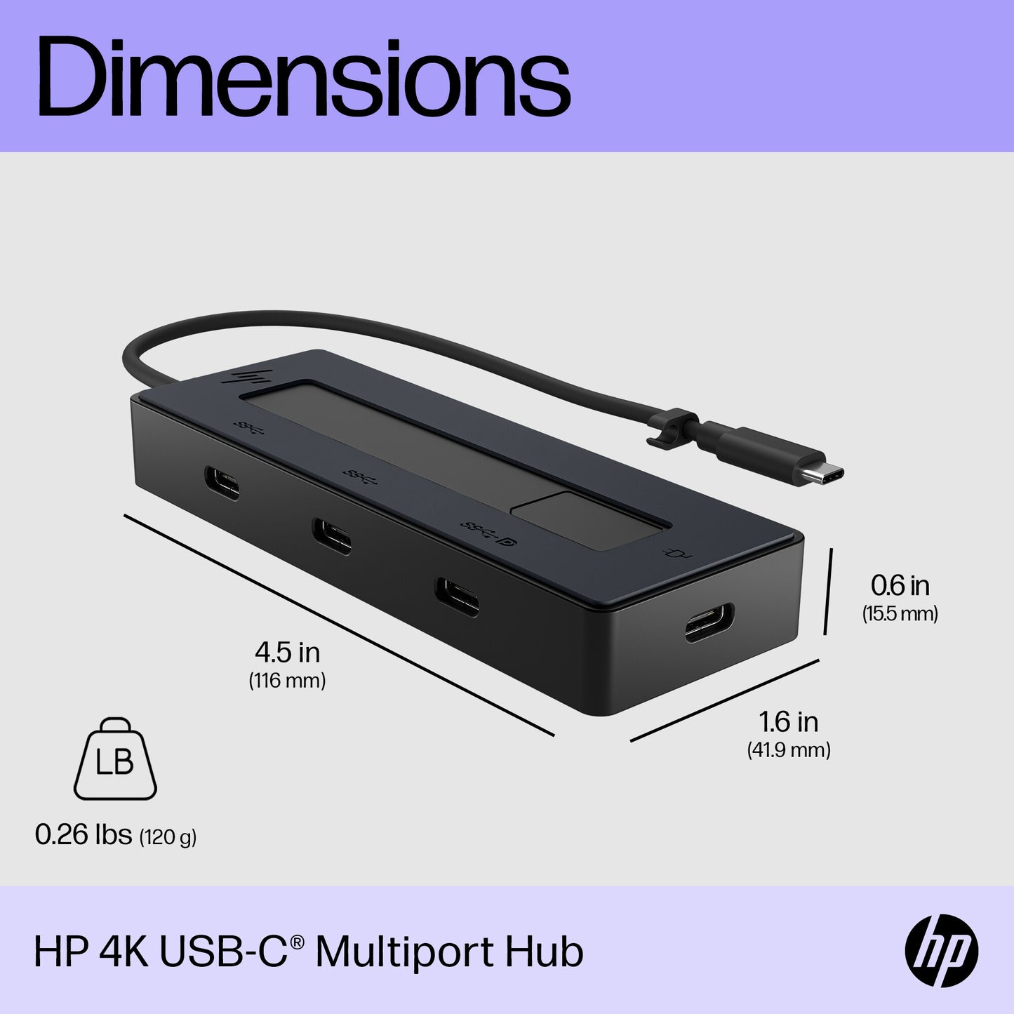 HP 4K USB-C Multiport Hub