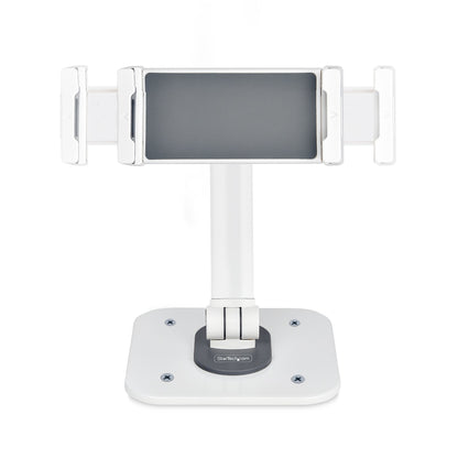 StarTech.com Adjustable Tablet Stand for Desk - Wall Mountable - Capacity 2.2lb (1kg) - Ergonomic Articulating Universal Tablet Stand - Tablet Holder for Desk Pivot/Swivel/Rotate