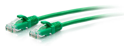 C2G 15ft (4.5m) Cat6a Snagless Unshielded (UTP) Slim Ethernet Patch Cable - Green