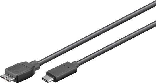Microconnect USB3.1CAMIB3.06 USB cable USB 3.2 Gen 2 (3.1 Gen 2) 0.6 m USB C Micro-USB B Black