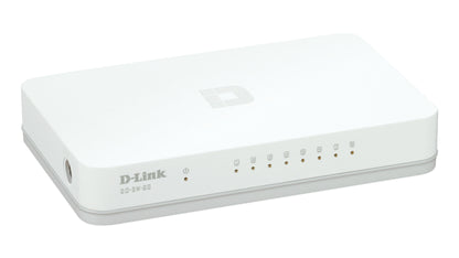 D-Link GO-SW-8G/E network switch Unmanaged Gigabit Ethernet (10/100/1000) White