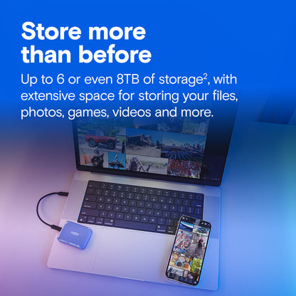 Crucial X10 4 TB USB Type-C USB 3.2 Gen 2x2 Blue