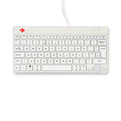 R-Go Tools Ergonomic keyboard R-Go Compact Break, compact keyboard with break software, QWERTY (UK), wired, white