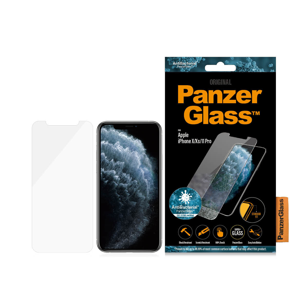 PanzerGlass ® Screen Protector iPhone 11 Pro | Xs | X | Standard Fit