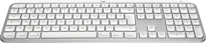 Logitech MX Keys S for Mac keyboard Office RF Wireless + Bluetooth QWERTY UK English Aluminium, White