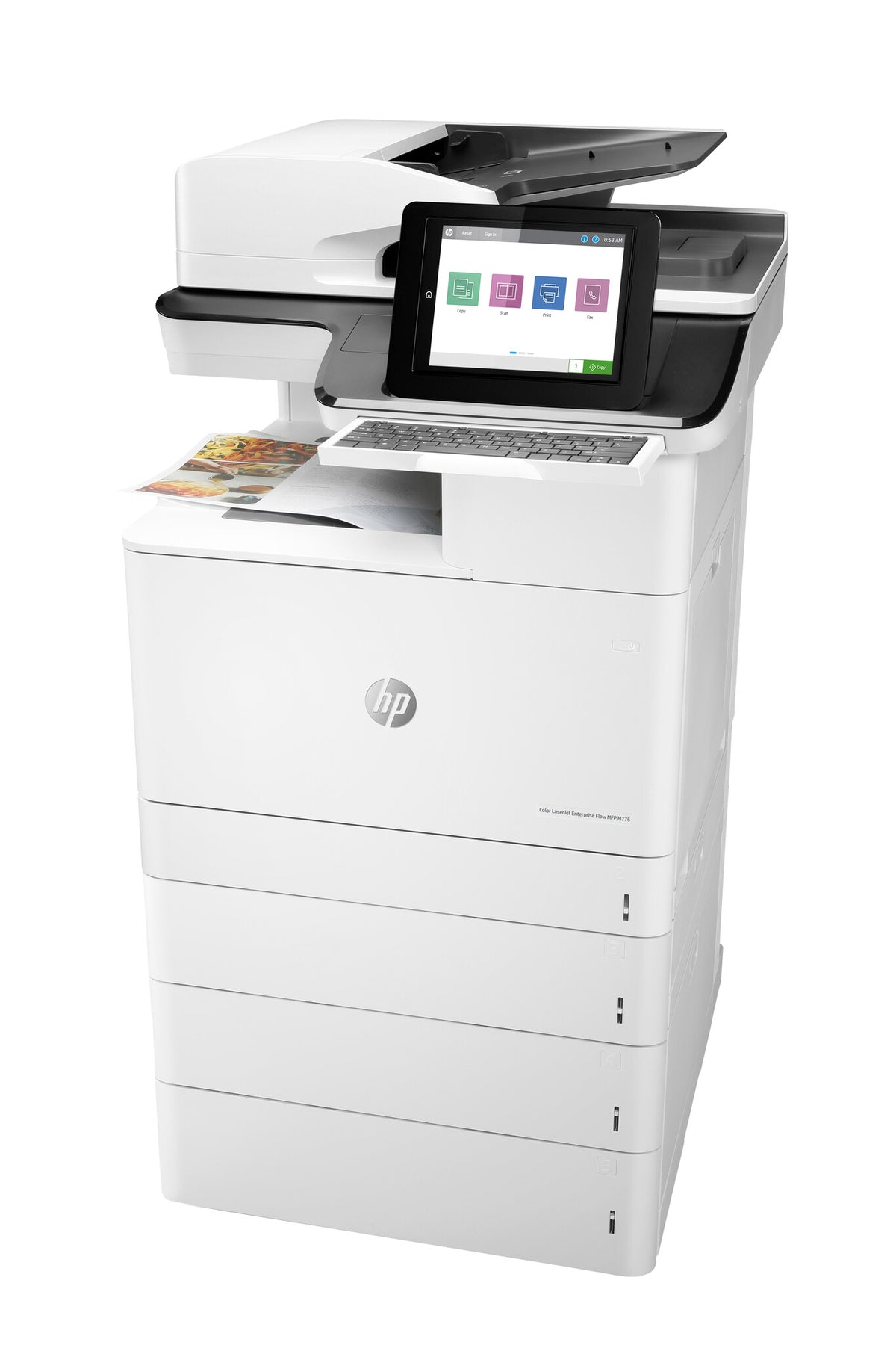 HP Color LaserJet Enterprise LaserJet Enterprise M776dn Multifunction Color Printer, Ethernet Only; Copier, Scanner