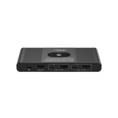 Microconnect HDMI & USB-C 2-Port KVM switch