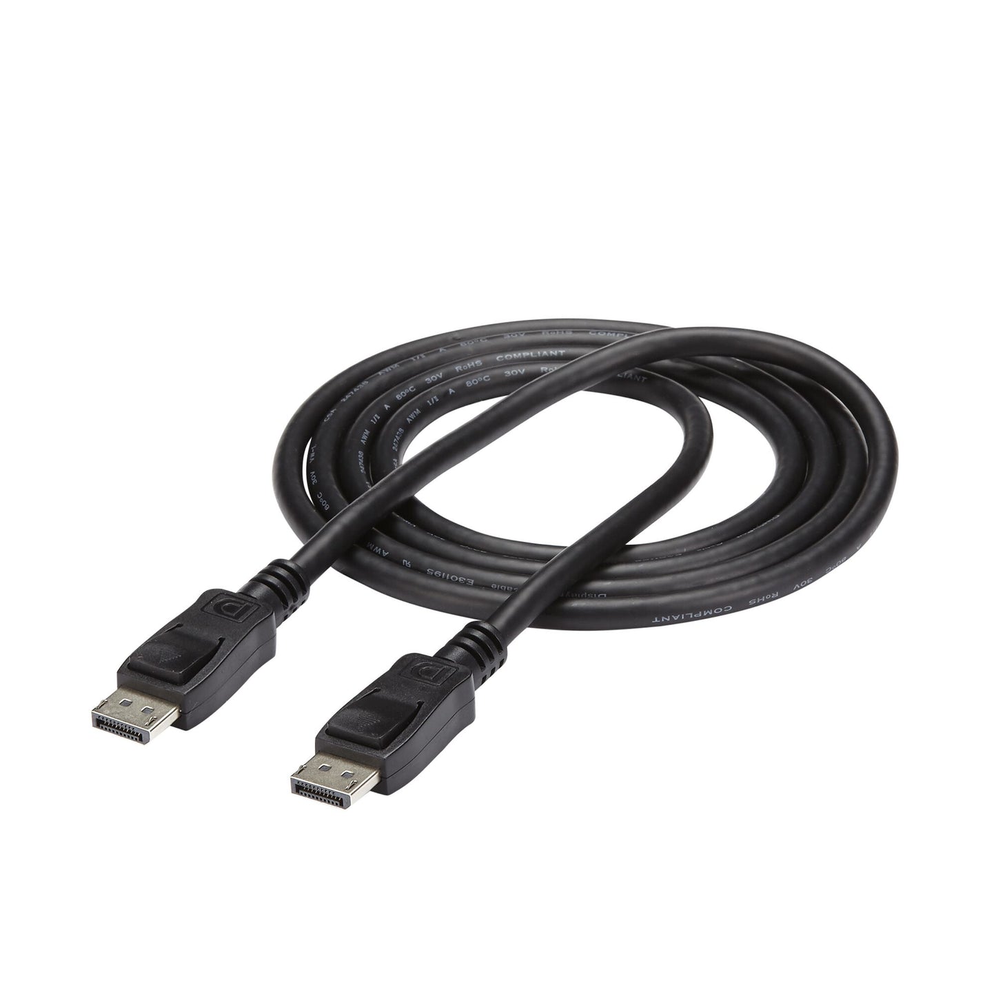 StarTech.com 6ft (2m) DisplayPort 1.2 Cable - 4K x 2K Ultra HD VESA Certified DisplayPort Cable - DP to DP Cable for Monitor - DP Video/Display Cord - Latching DP Connectors