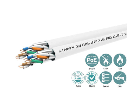 Lanview LVN122163 networking cable White 305 m Cat6a U/FTP (STP)