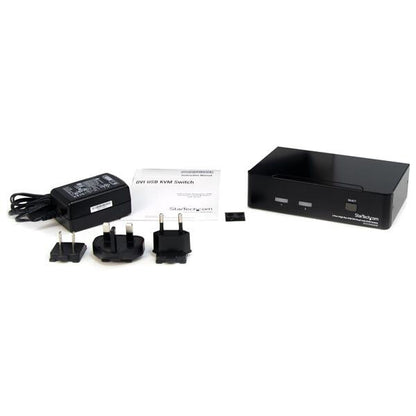 StarTech.com 2 Port High Resolution USB DVI Dual Link KVM Switch with Audio