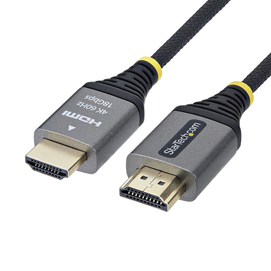 StarTech.com 1m (3ft) Premium Certified High Speed HDMI Cable, Ultra Flexible HDMI Cable, 4K 60Hz/1440p 144Hz w/HDR10/ARC, 18Gbps, High Flex Braided HDMI Cord