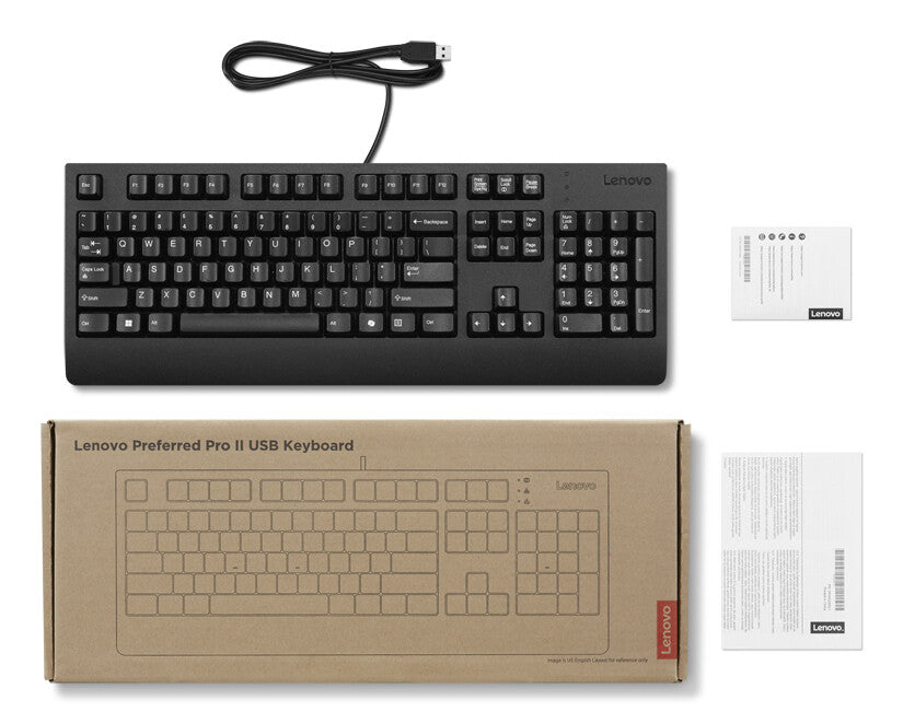 Lenovo 4Y41R64611 keyboard Home/Office USB Finnish, Swedish Black