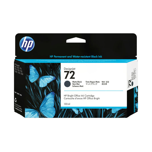 HP 72 130-ml Matte Black DesignJet Ink Cartridge
