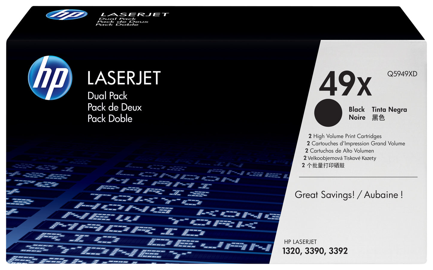 HP 49X toner cartridge 2 pc(s) Original Black