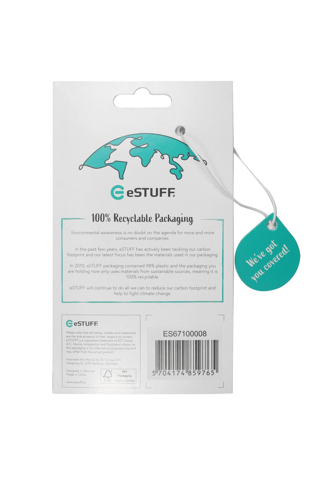 eSTUFF ES67100008 mobile phone case Cover Transparent