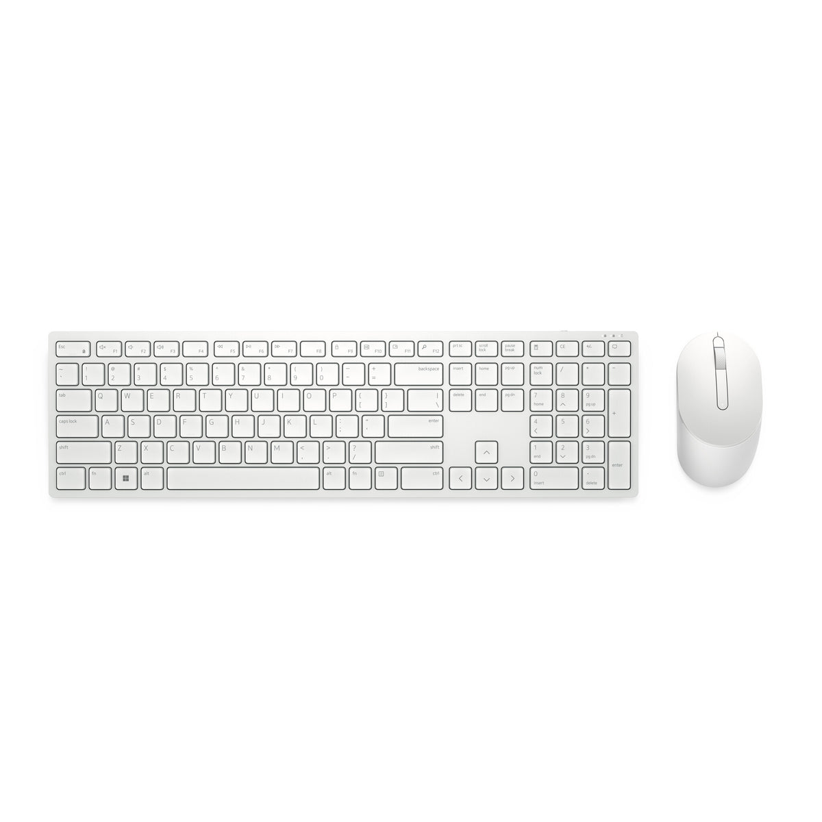 DELL Pro Keyboard and Mouse - KM5221W - UK (QWERTY) - White